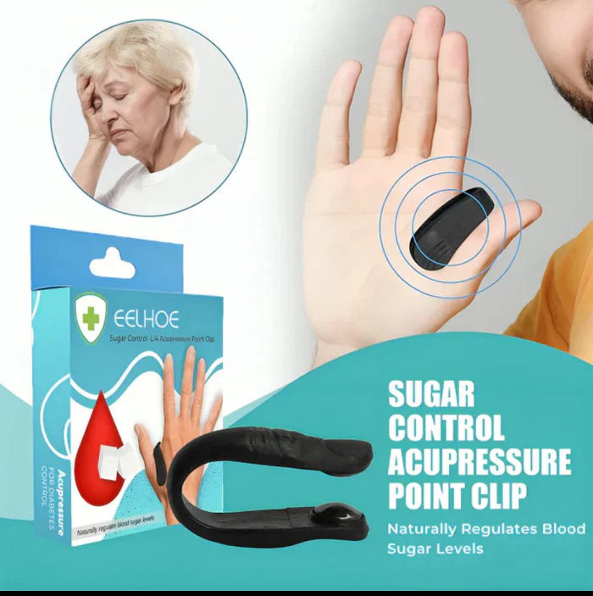 Magnetic Thumb Clip for Sugar & Stress Control