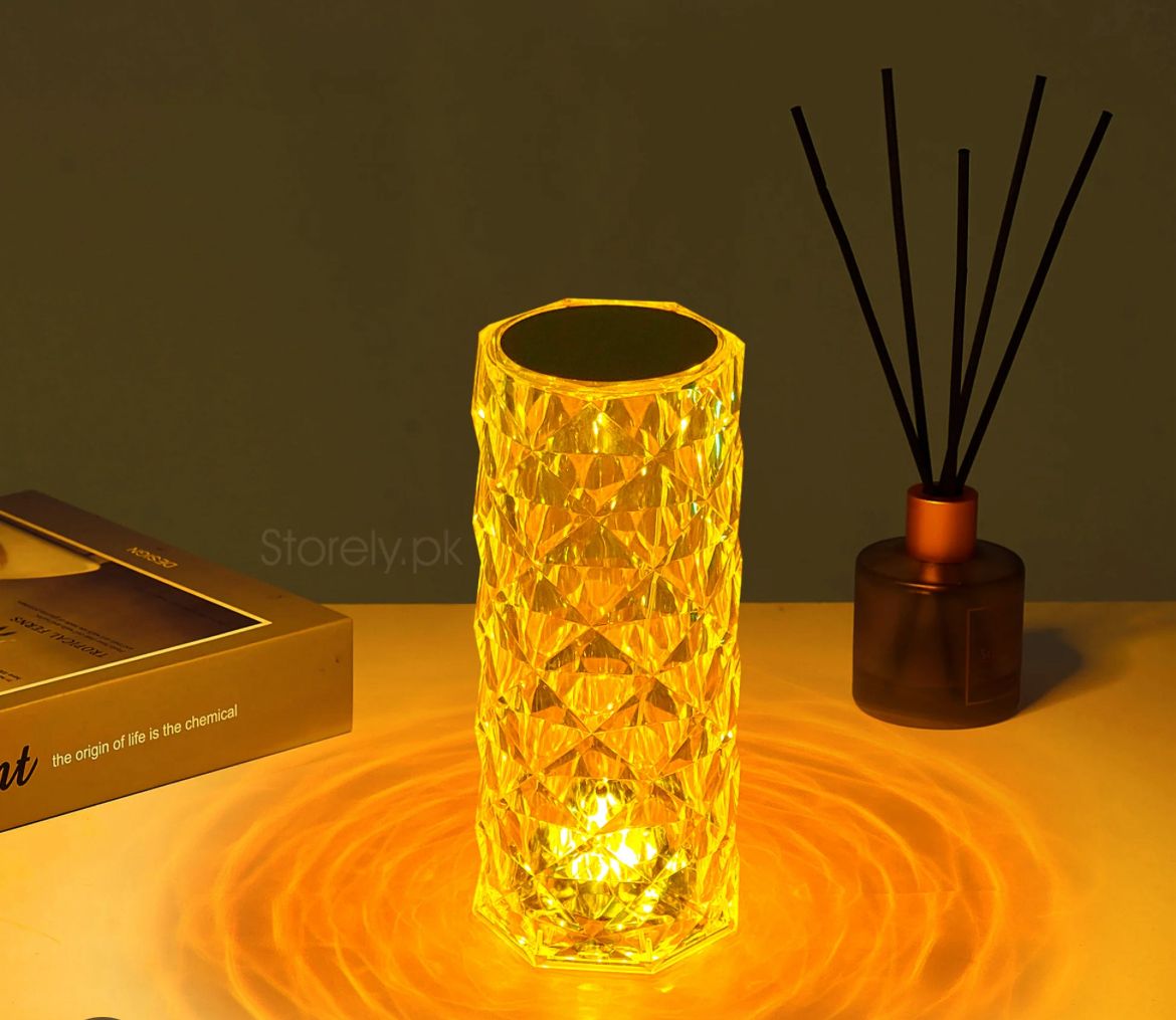🌹 Rose Crystal Table Lamp – Color, Class & Control in One!