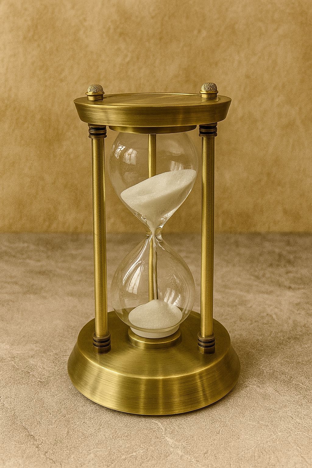 ⏳ Elegant Metal Sand Timer – Timeless Beauty in Motion ✨