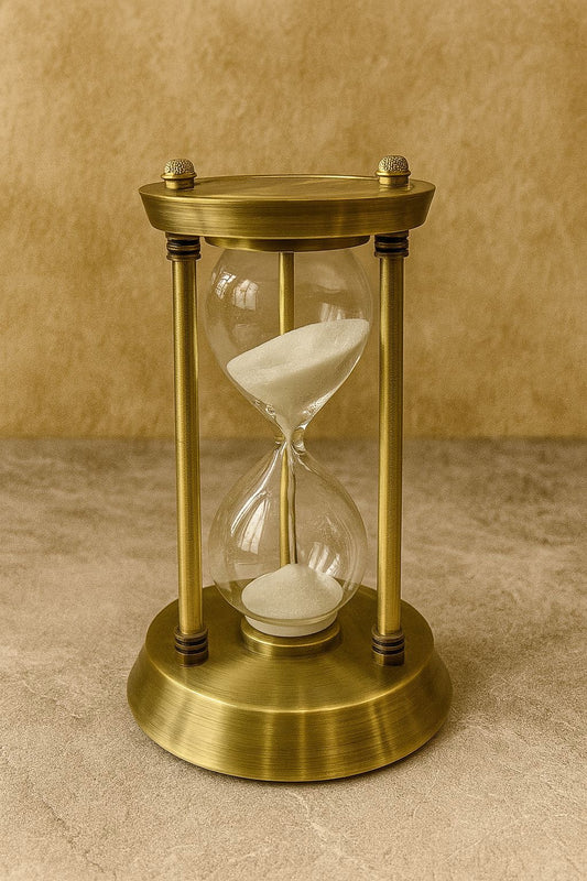 ⏳ Elegant Metal Sand Timer – Timeless Beauty in Motion ✨
