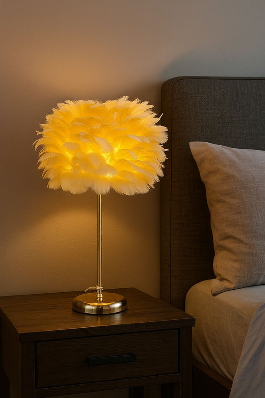 ✨ Electric Feather Lamp – Soft, Dreamy Elegance for Your Space 🕊️