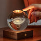 ✨ 3D Crystal Ball Lamp with 360° Rotation – A Magical Glow for Your Space!