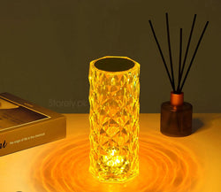 🌹 Rose Crystal Table Lamp – Color, Class & Control in One!