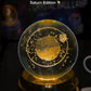 ✨ 3D Crystal Ball Lamp with 360° Rotation – A Magical Glow for Your Space!