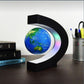 "Floating Magnetic World Map – 360° Rotating Levitating Globe with LED Base"