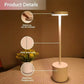 "The Lamp Redefined: Minimalist Metal LED Lamp with 3-Color Touch Control"
